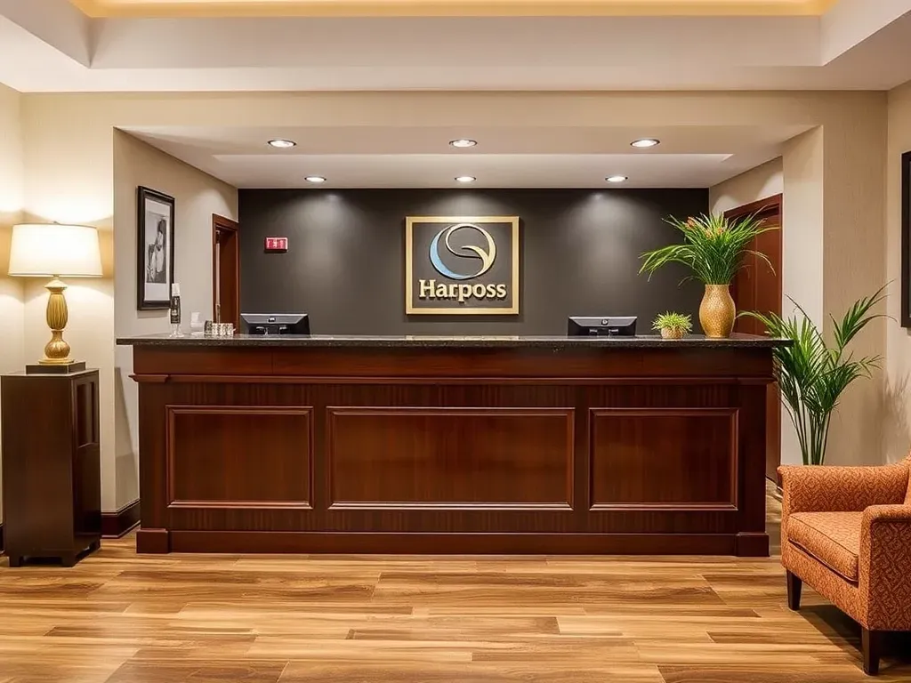hotel reception desk