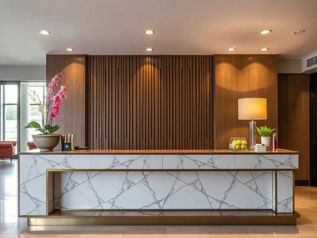 hotel reception desk