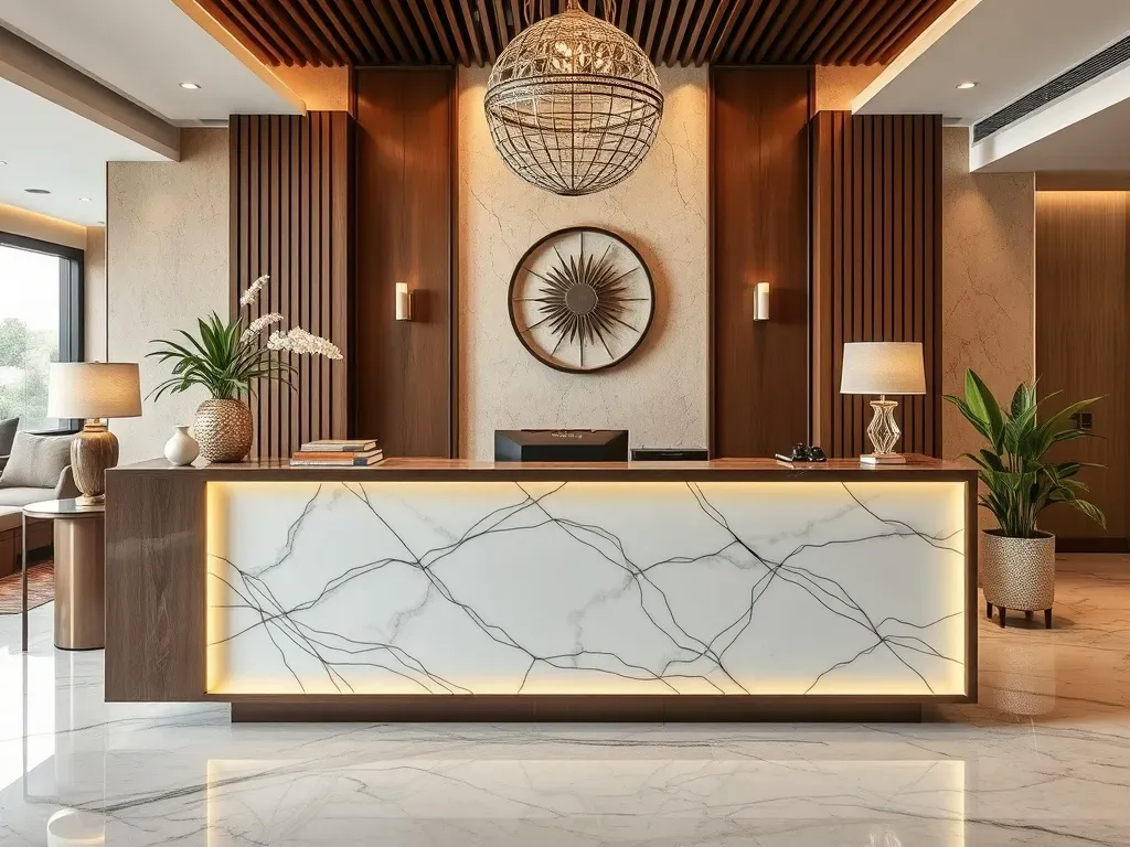 hotel reception desk in india