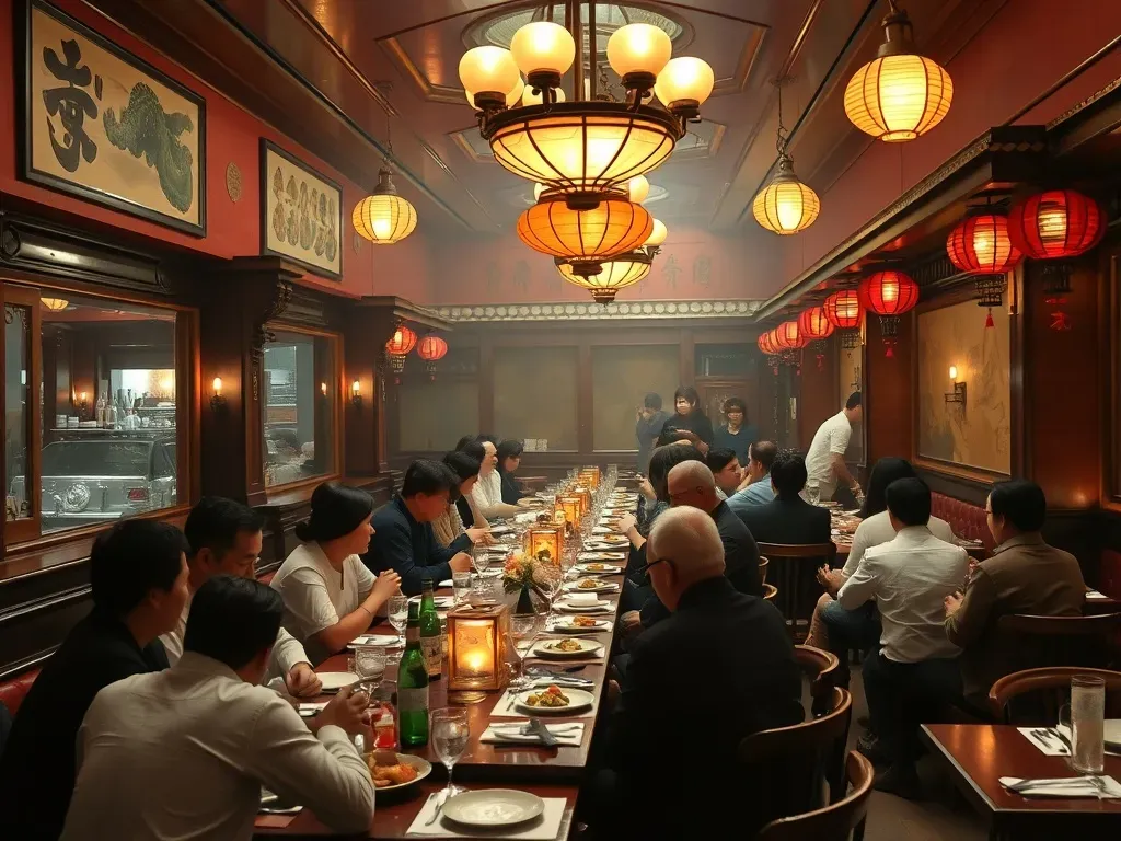 chinesse restaurant full of guests