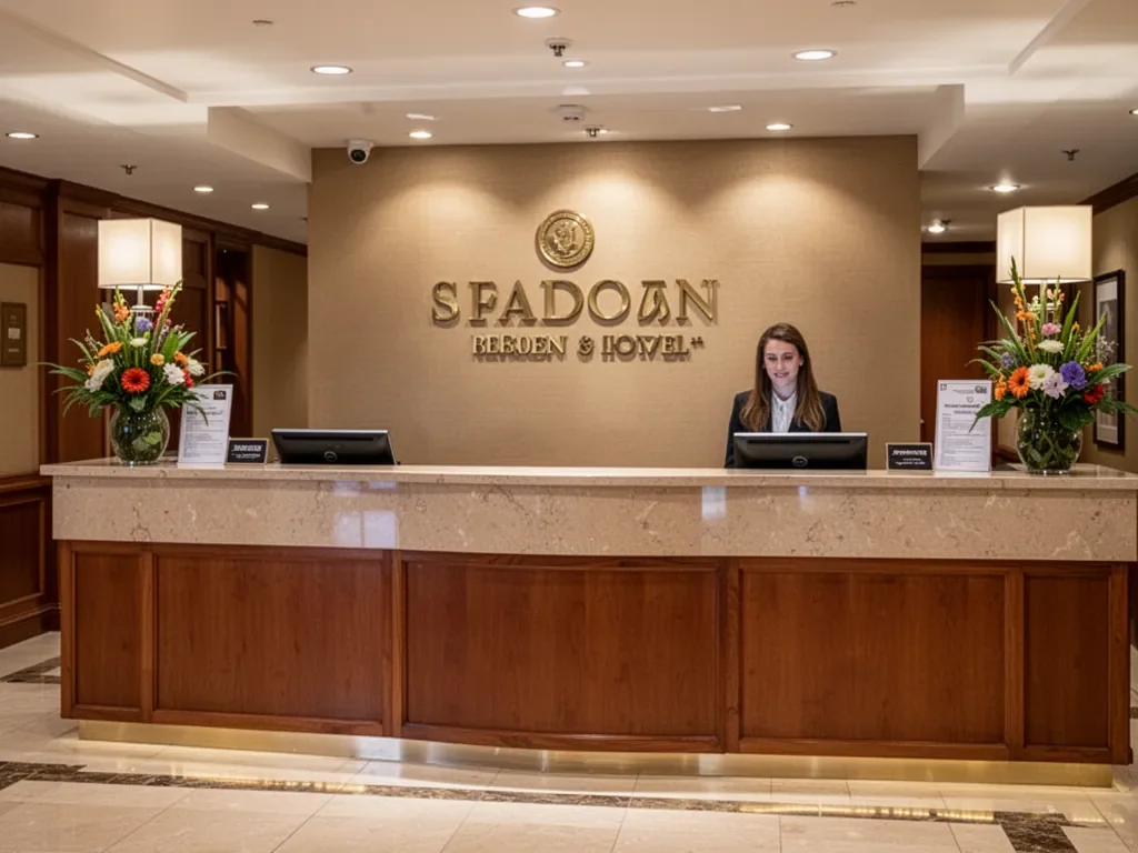 hotel reception desk