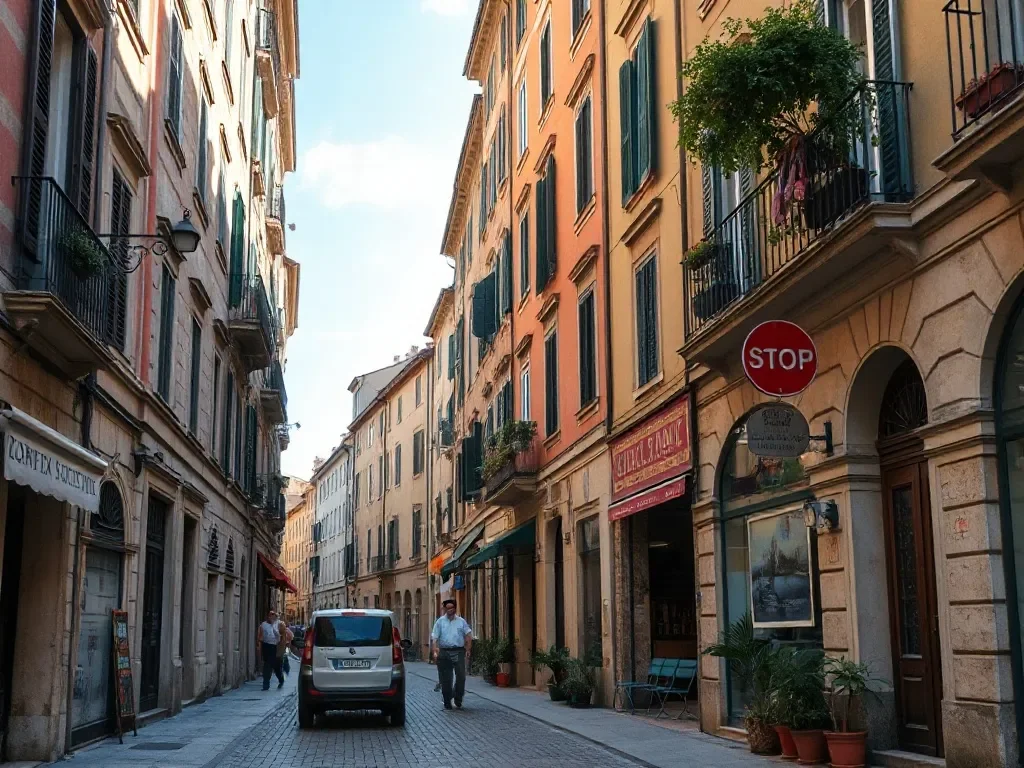italian city street
